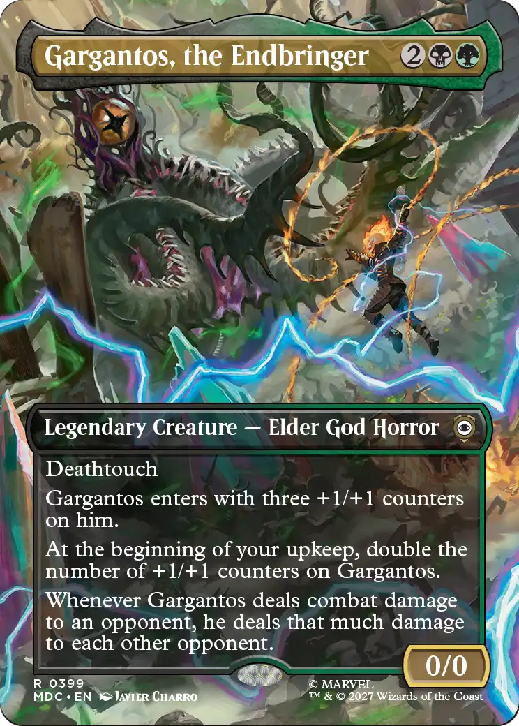 Gargantos, the Endbringer (Borderless) [Marvel: Darkhold Destiny Commander] | Exor Games New Glasgow