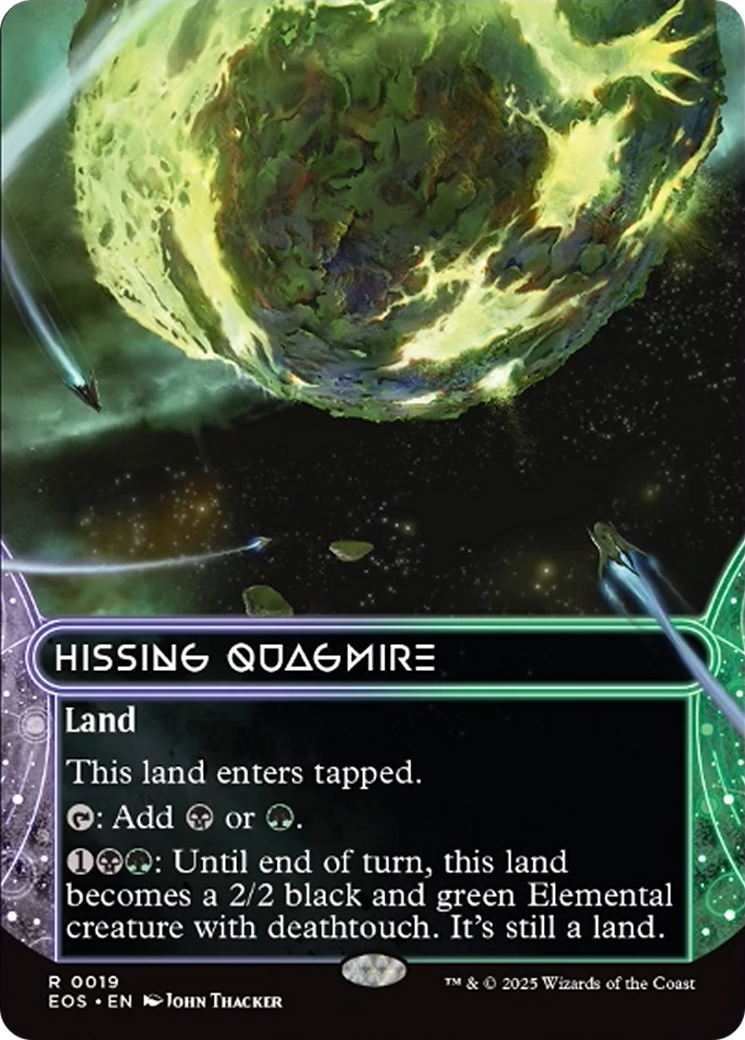 Hissing Quagmire (0019) (Borderless) [Edge of Eternities: Stellar Sights] | Exor Games New Glasgow