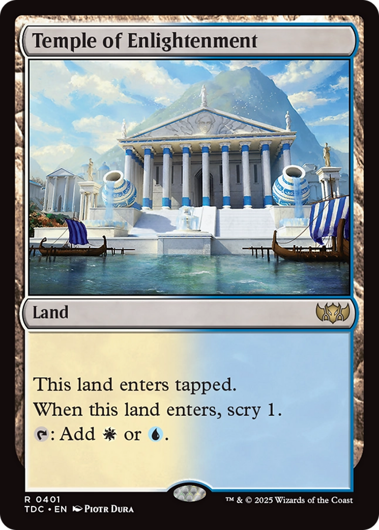 Temple of Enlightenment [Tarkir: Dragonstorm Commander] | Exor Games New Glasgow