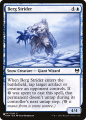 Berg Strider [The List Reprints] | Exor Games New Glasgow