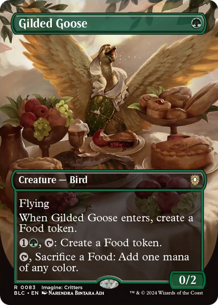 Gilded Goose (Borderless) [Bloomburrow Commander] | Exor Games New Glasgow