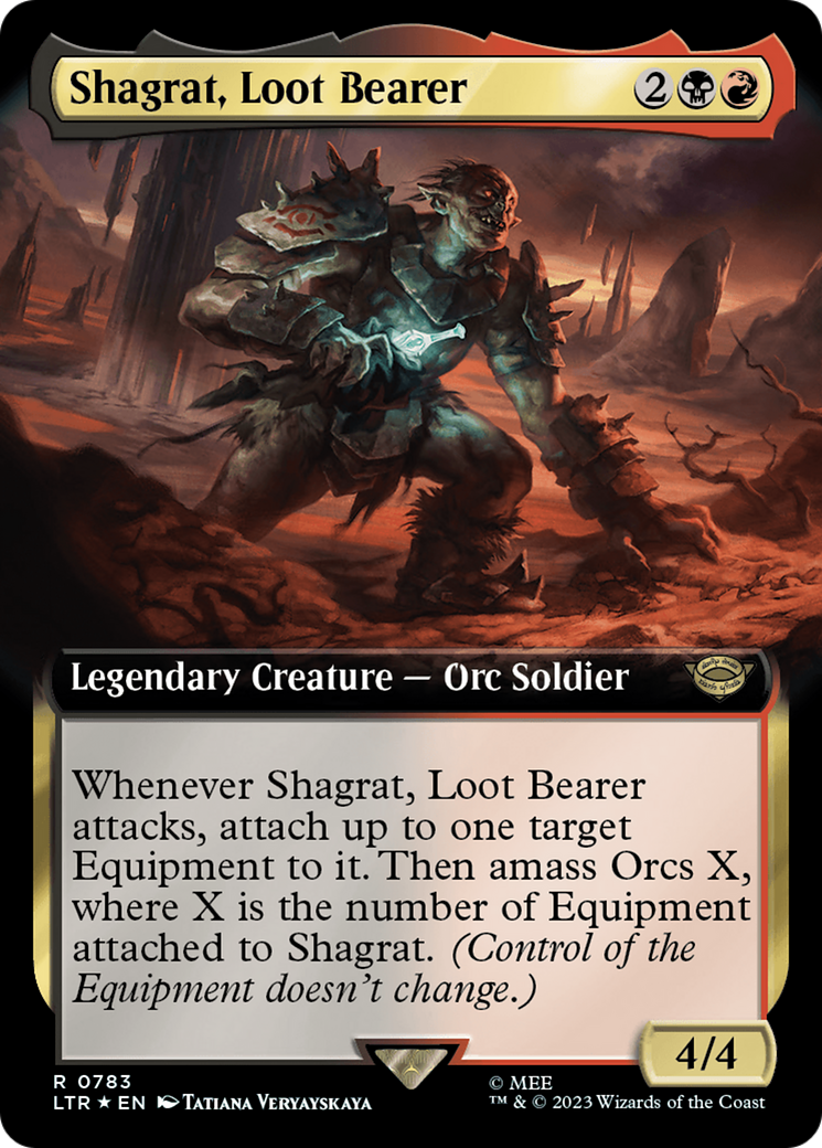 Shagrat, Loot Bearer (Extended Art) (Surge Foil) [The Lord of the Rings: Tales of Middle-Earth] | Exor Games New Glasgow