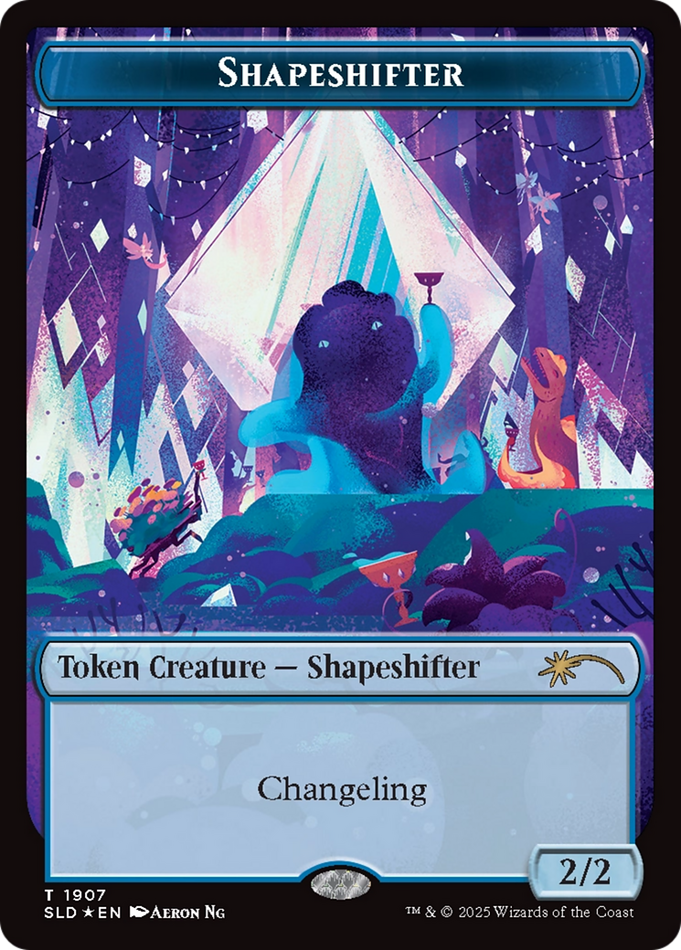 Shapeshifter Token (1907) (Double Rainbow Foil) [Secret Lair Drop Series] | Exor Games New Glasgow