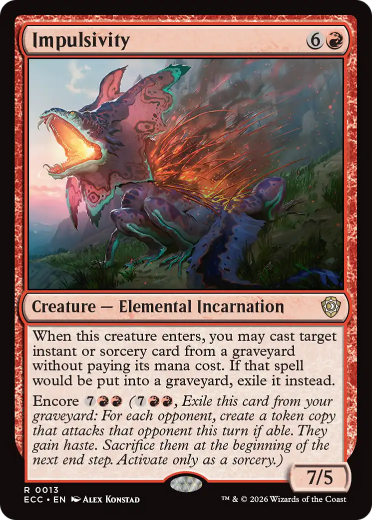 Impulsivity [Lorwyn Eclipsed Commander] | Exor Games New Glasgow