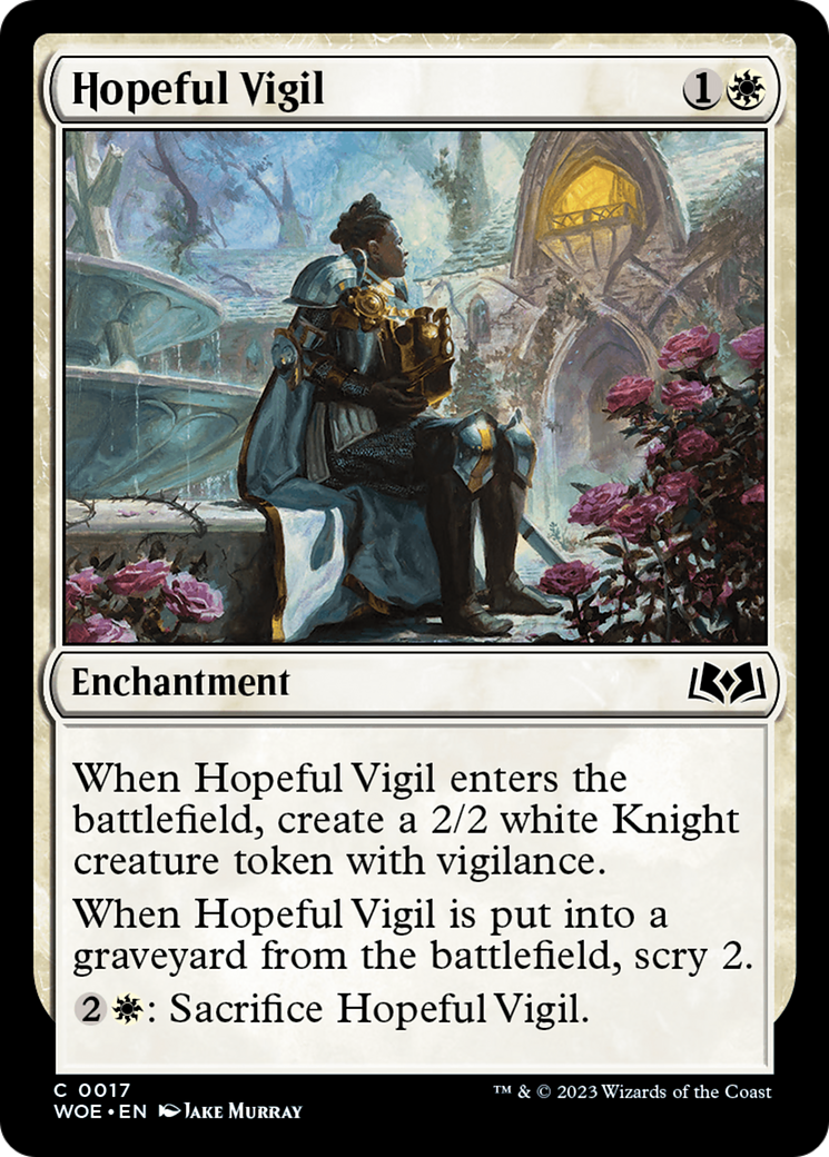 Hopeful Vigil [Wilds of Eldraine] | Exor Games New Glasgow