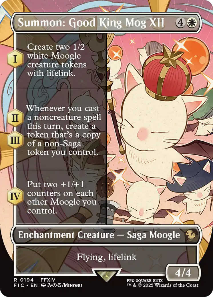 Summon: Good King Mog XII (Borderless) [FINAL FANTASY Commander] | Exor Games New Glasgow