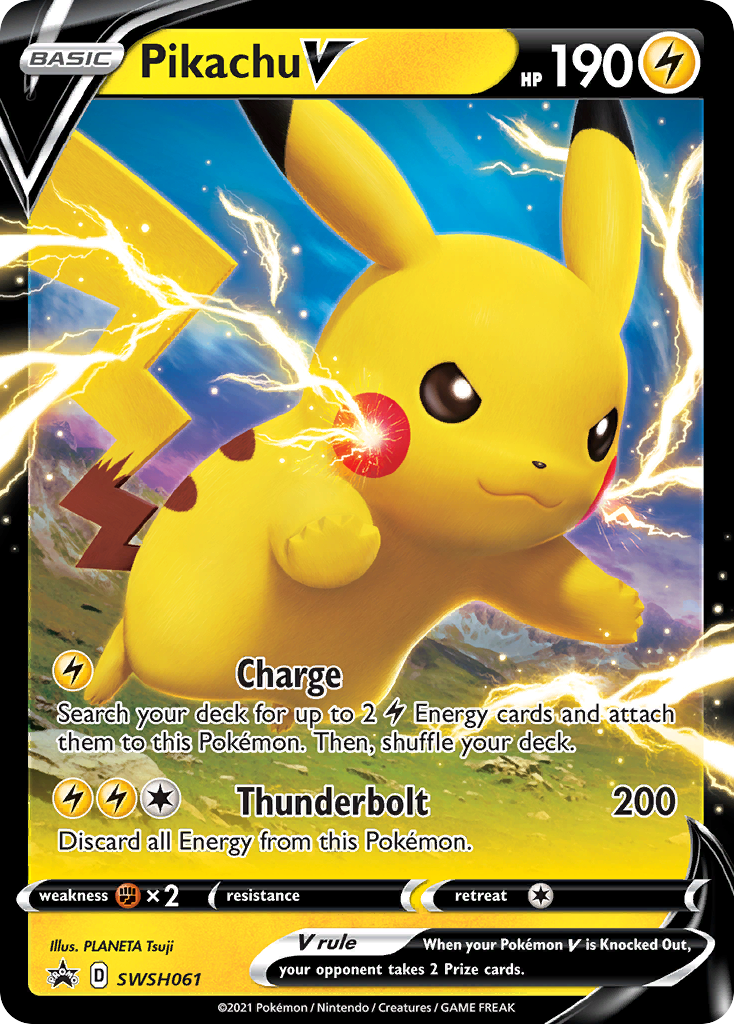 Pikachu V (SWSH061) [Sword & Shield: Black Star Promos] | Exor Games New Glasgow