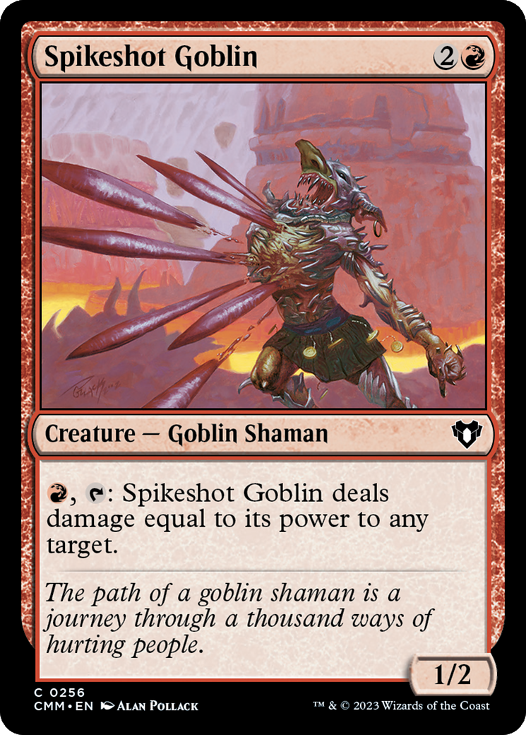 Spikeshot Goblin [Commander Masters] | Exor Games New Glasgow