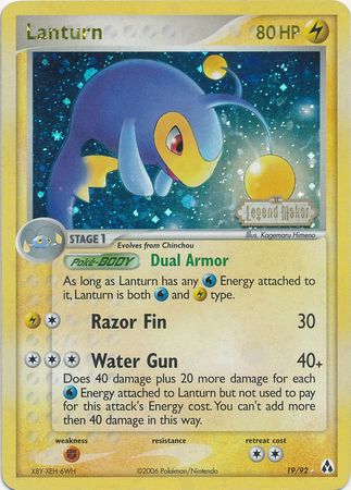 Lanturn (19/92) (Stamped) [EX: Legend Maker] | Exor Games New Glasgow