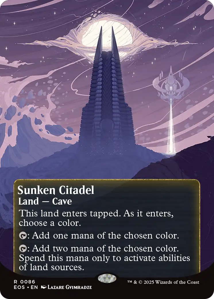 Sunken Citadel (0086) (Borderless) [Edge of Eternities: Stellar Sights] | Exor Games New Glasgow