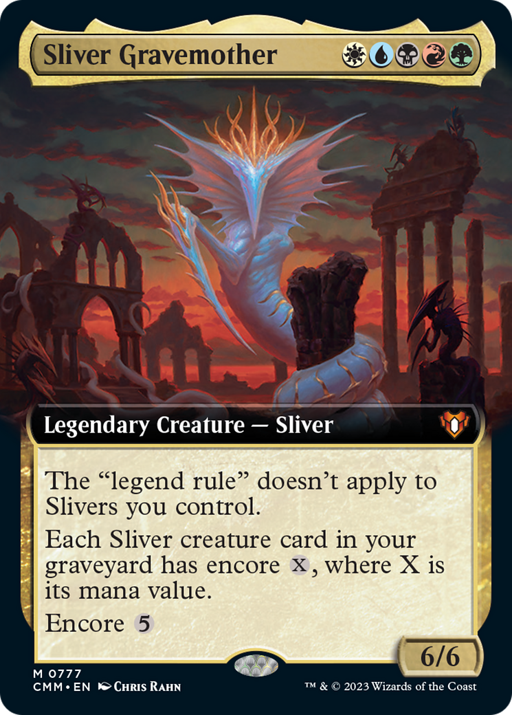 Sliver Gravemother (Extended Art) [Commander Masters] | Exor Games New Glasgow