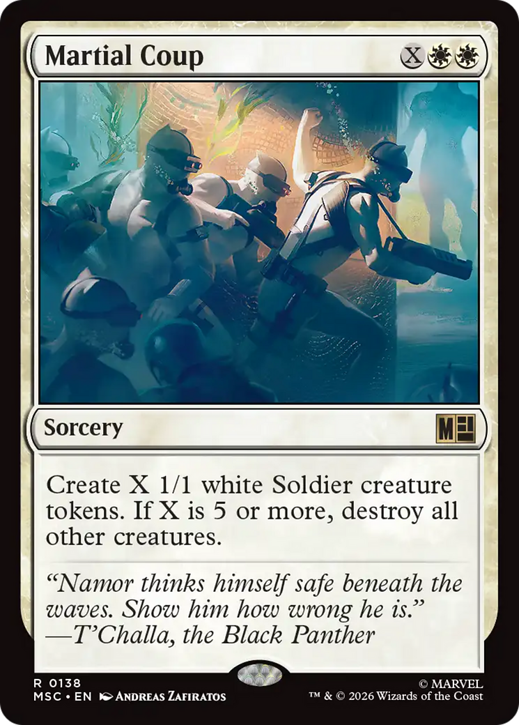 Martial Coup (Surge Foil) [Marvel Super Heroes Commander] | Exor Games New Glasgow