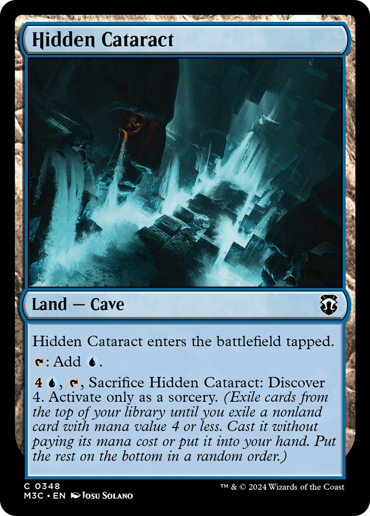 Hidden Cataract (Ripple Foil) [Modern Horizons 3 Commander] | Exor Games New Glasgow