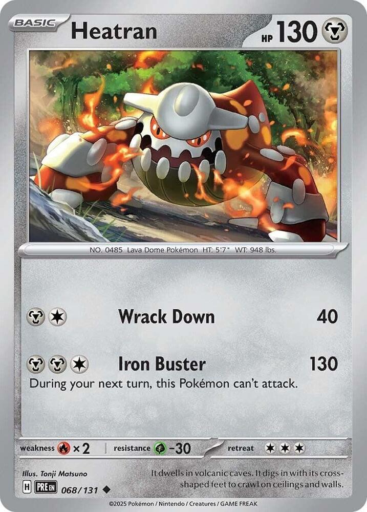 Heatran (068/131) [Scarlet & Violet: Prismatic Evolutions] | Exor Games New Glasgow