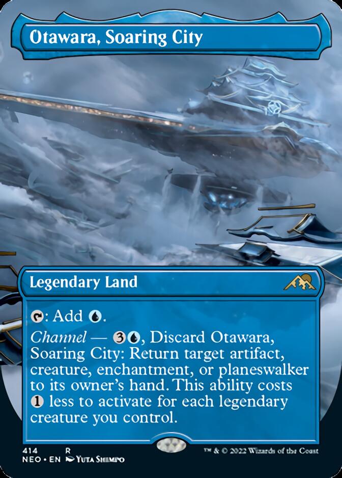 Otawara, Soaring City (Borderless Alternate Art) [Kamigawa: Neon Dynasty] | Exor Games New Glasgow