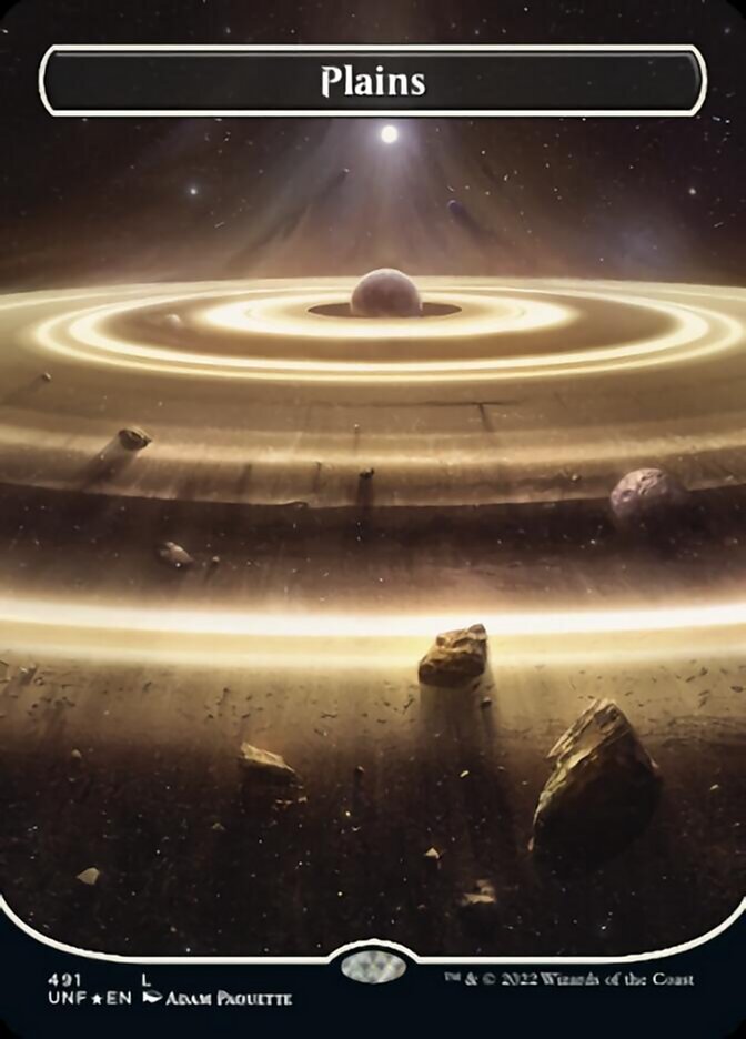 Plains (491) (Orbital Space-ic Land) (Galaxy Foil) [Unfinity] | Exor Games New Glasgow