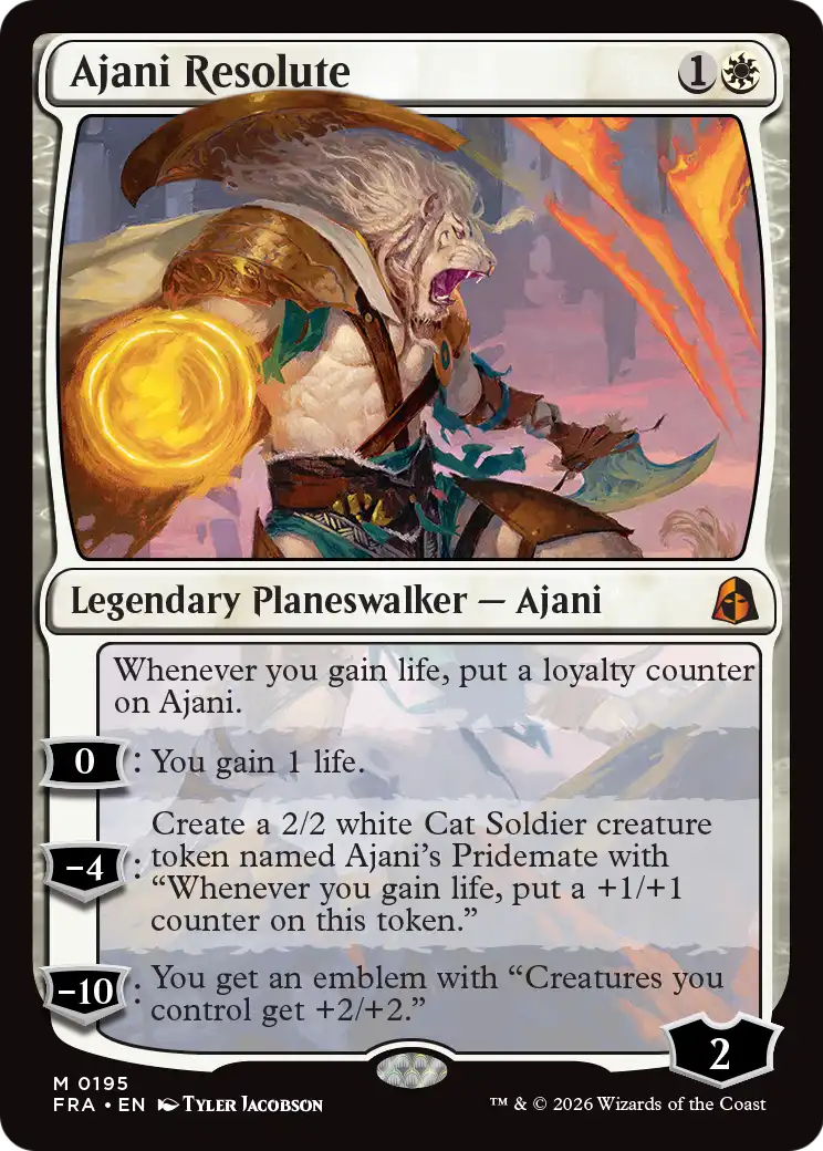 Ajani Resolute [Reality Fracture] | Exor Games New Glasgow