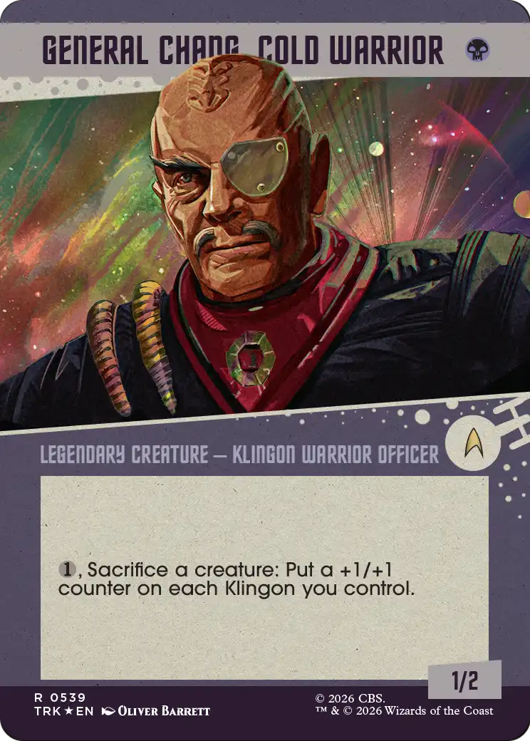 General Chang, Cold Warrior (0539) (Showcase Surge Foil) [Star Trek] | Exor Games New Glasgow