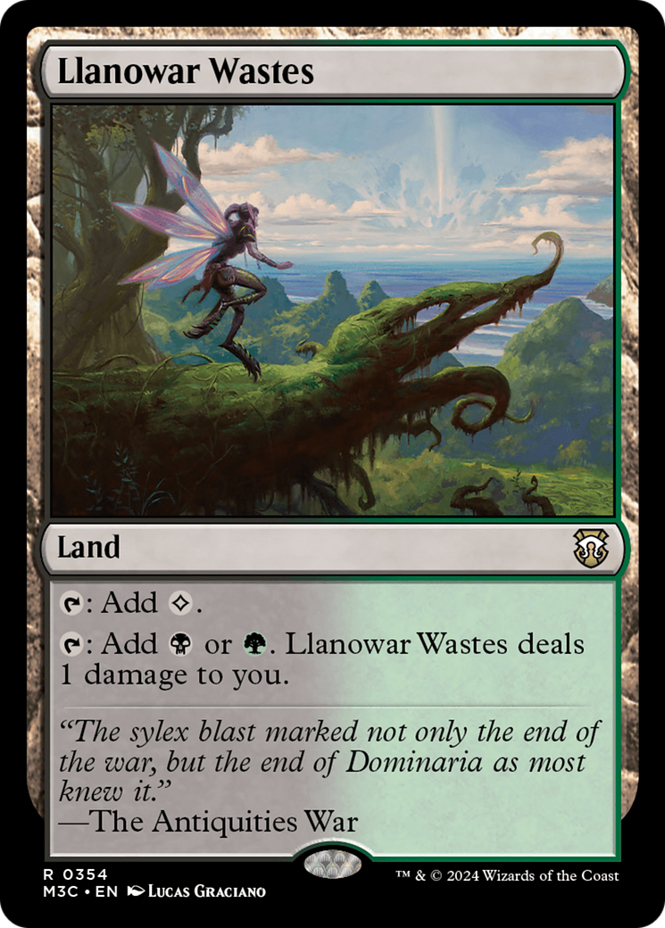 Llanowar Wastes (Ripple Foil) [Modern Horizons 3 Commander] | Exor Games New Glasgow