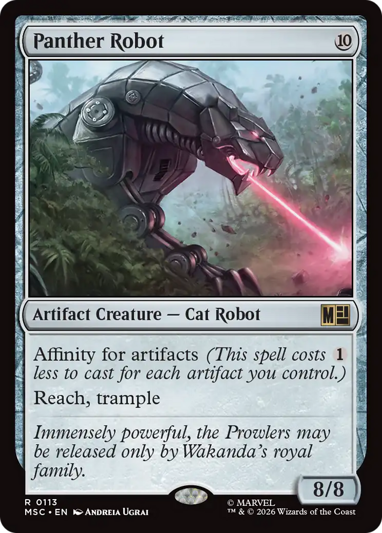 Panther Robot (Surge Foil) [Marvel Super Heroes Commander] | Exor Games New Glasgow