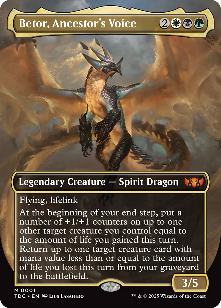Betor, Ancestor's Voice (Borderless) [Tarkir: Dragonstorm Commander] | Exor Games New Glasgow