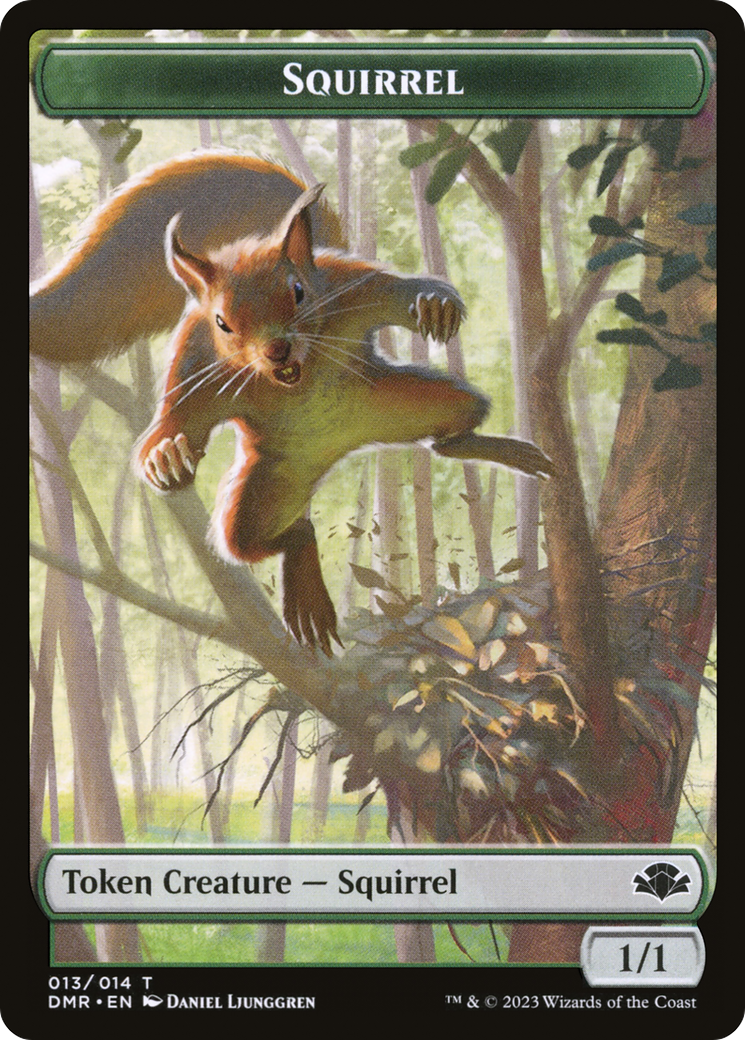 Squirrel Token [Dominaria Remastered Tokens] | Exor Games New Glasgow