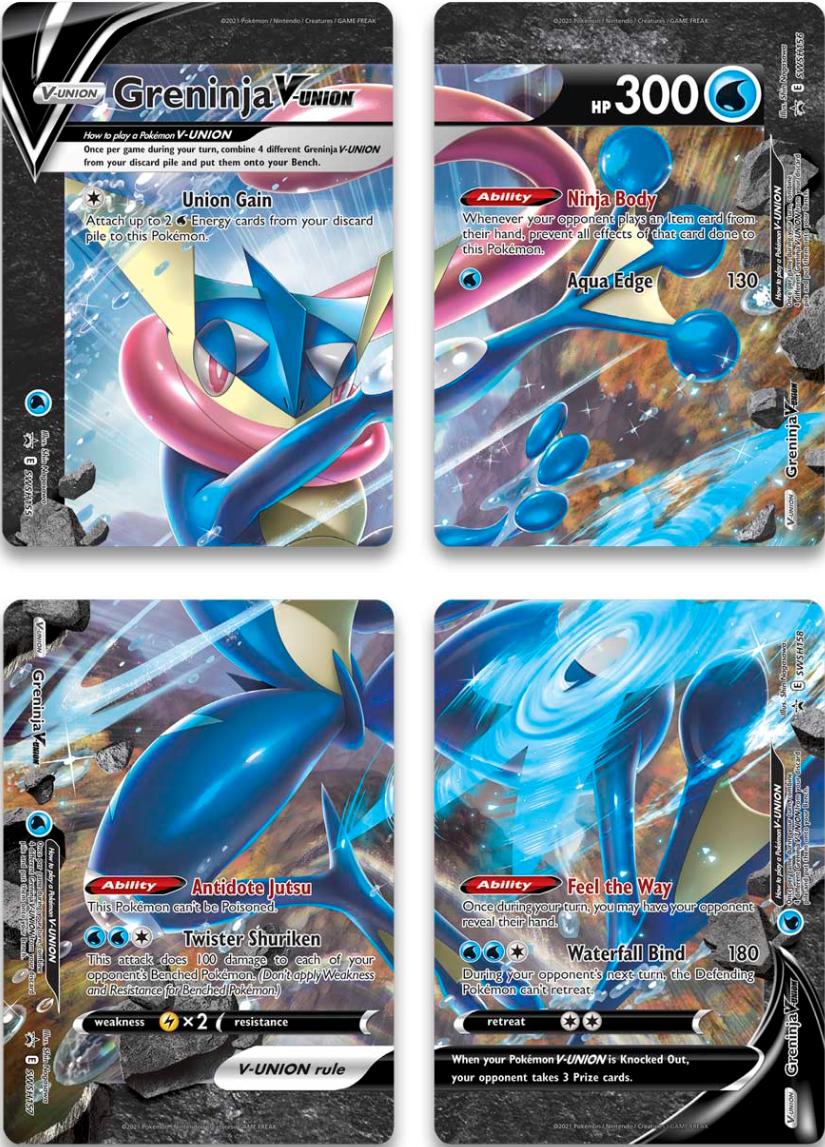 Greninja V-Union (Set of 4) [Sword & Shield: Black Star Promos] | Exor Games New Glasgow