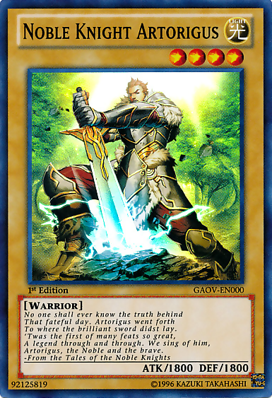 Noble Knight Artorigus [GAOV-EN000] Super Rare | Exor Games New Glasgow