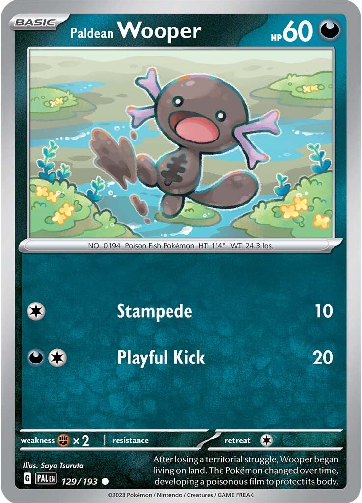 Paldean Wooper (129/193) [Scarlet & Violet: Paldea Evolved] | Exor Games New Glasgow