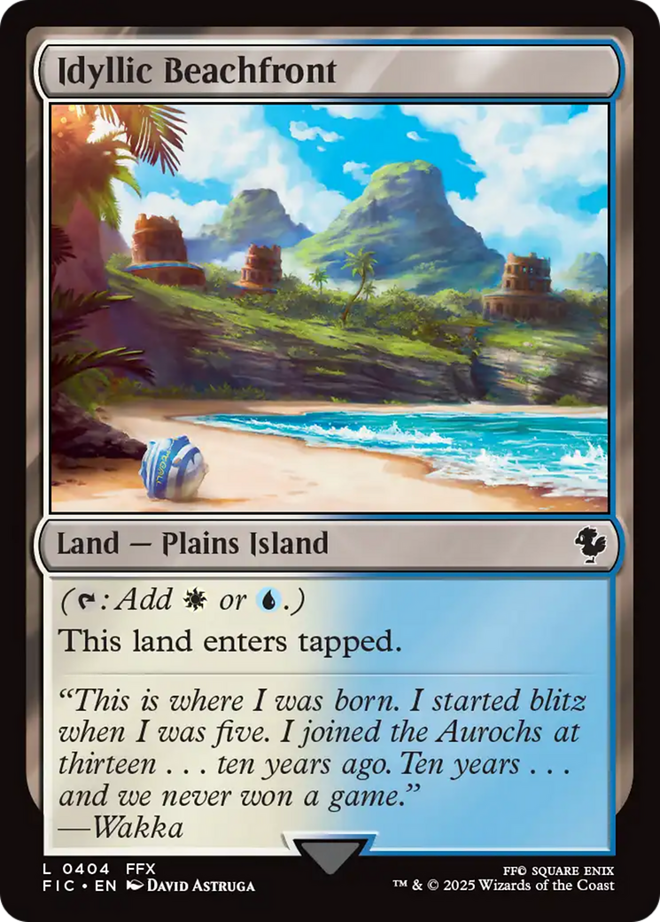 Idyllic Beachfront [FINAL FANTASY Commander] | Exor Games New Glasgow