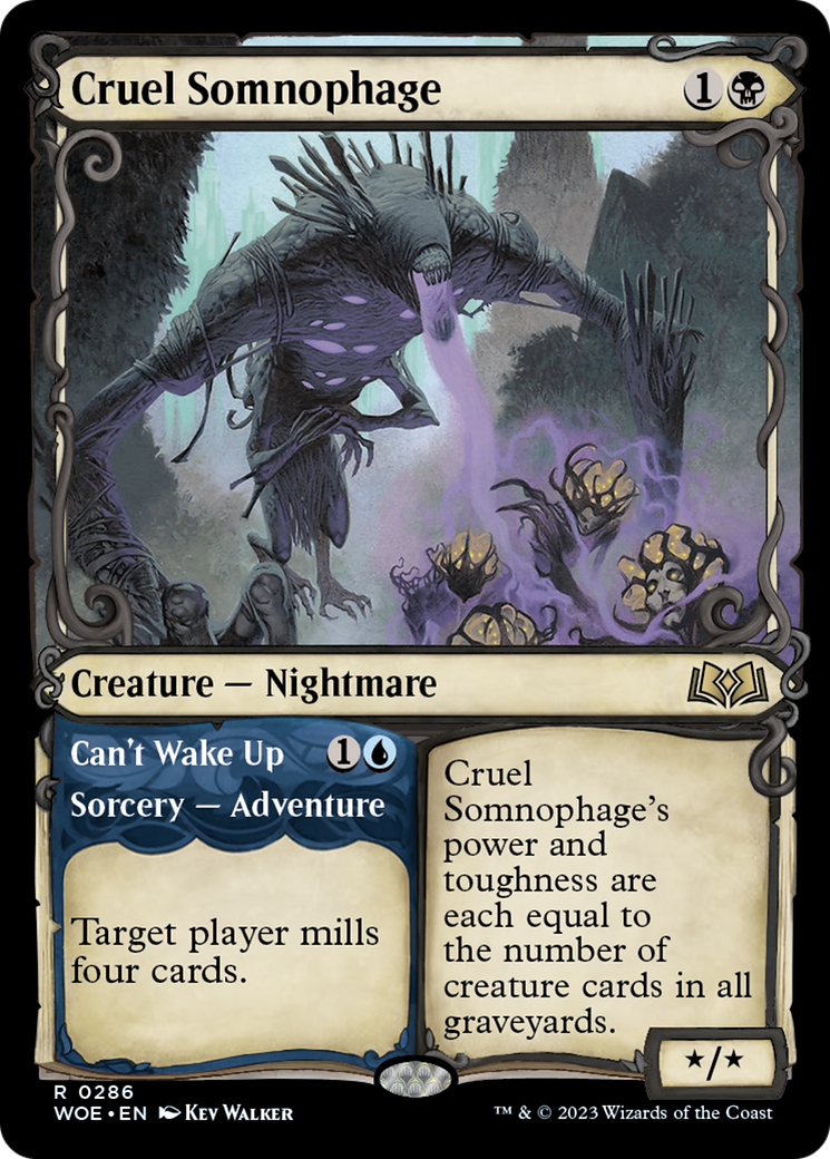 Cruel Somnophage // Can't Wake Up (Showcase) [Wilds of Eldraine] | Exor Games New Glasgow