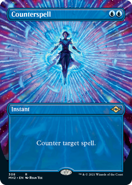 Counterspell (Borderless Alternate Art) [Modern Horizons 2] | Exor Games New Glasgow