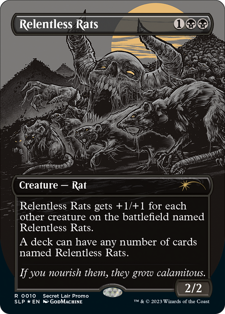 Relentless Rats (Borderless) [Secret Lair Showdown] | Exor Games New Glasgow