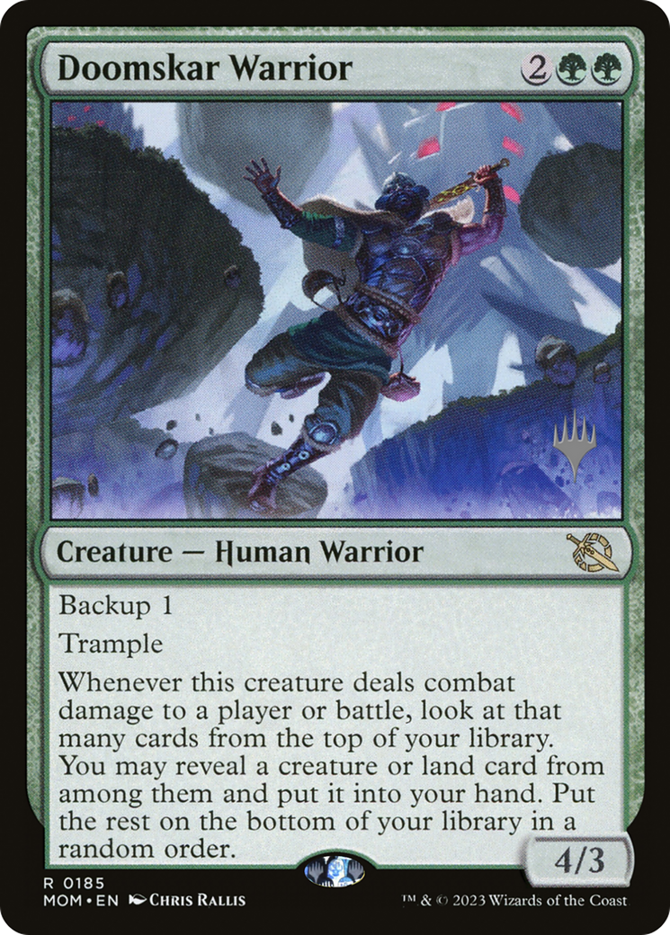 Doomskar Warrior (Promo Pack) [March of the Machine Promos] | Exor Games New Glasgow