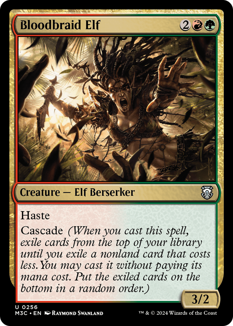 Bloodbraid Elf (Ripple Foil) [Modern Horizons 3 Commander] | Exor Games New Glasgow