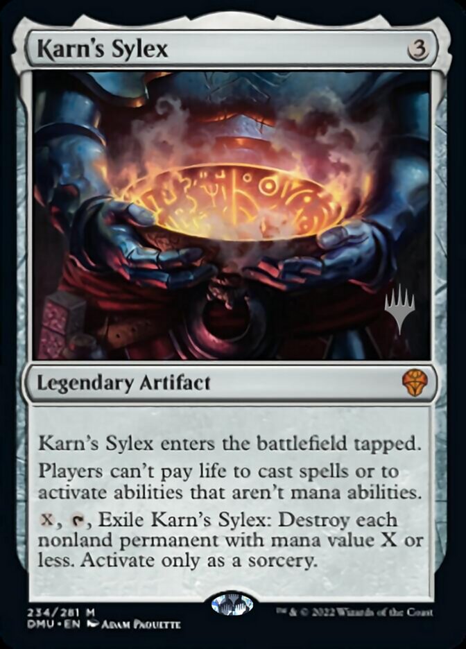 Karn's Sylex (Promo Pack) [Dominaria United Promos] | Exor Games New Glasgow