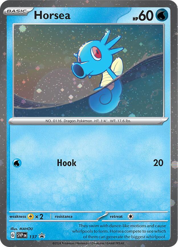 Horsea (SVP137) (Cosmo Holo) [SV: Scarlet & Violet Promo Cards] | Exor Games New Glasgow