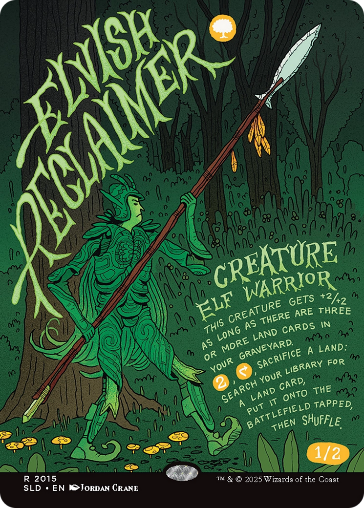 Elvish Reclaimer (Rainbow Foil) [Secret Lair Drop Series] | Exor Games New Glasgow