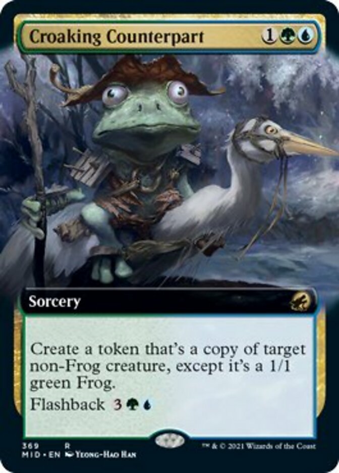 Croaking Counterpart (Extended Art) [Innistrad: Midnight Hunt] | Exor Games New Glasgow