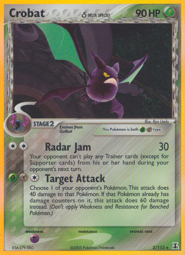 Crobat (2/113) (Delta Species) [EX: Delta Species] | Exor Games New Glasgow