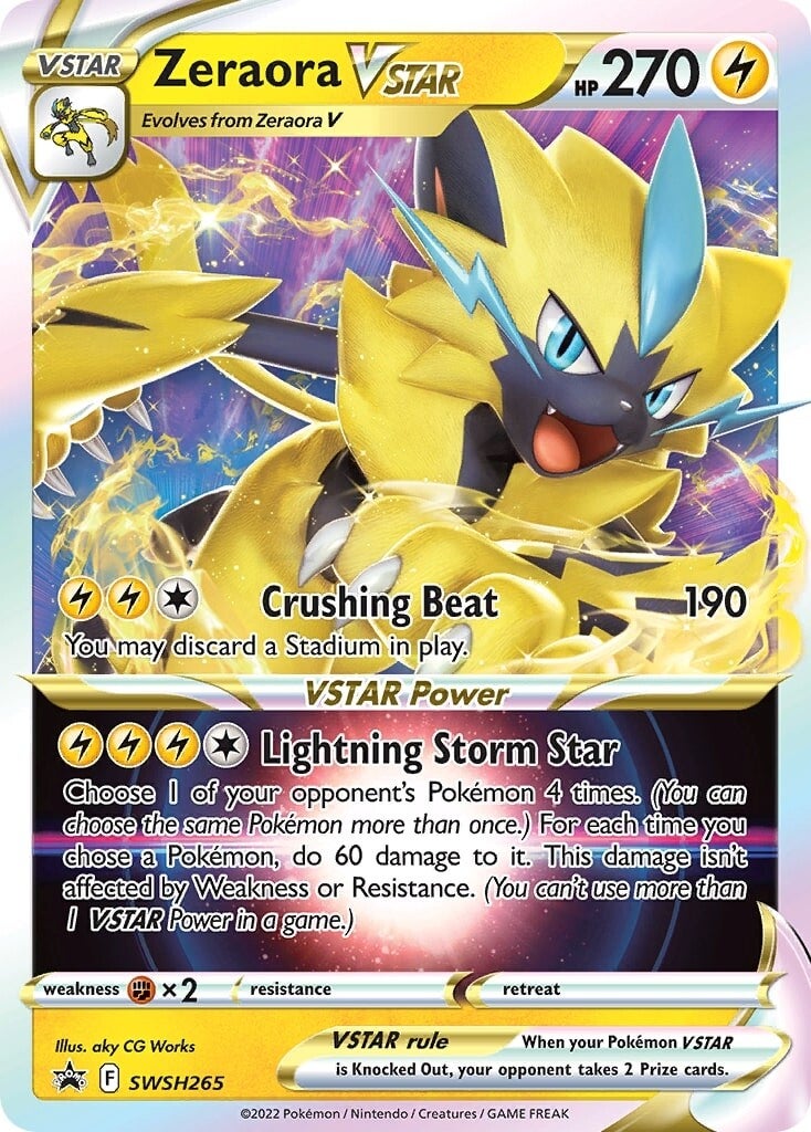 Zeraora VSTAR (SWSH265) (Jumbo Card) [Sword & Shield: Black Star Promos] | Exor Games New Glasgow