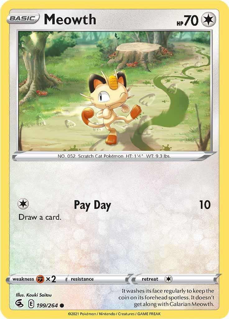 Meowth (199/264) [Sword & Shield: Fusion Strike] | Exor Games New Glasgow