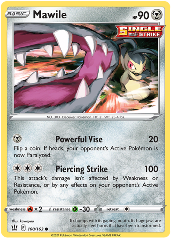 Mawile (100/163) [Sword & Shield: Battle Styles] | Exor Games New Glasgow