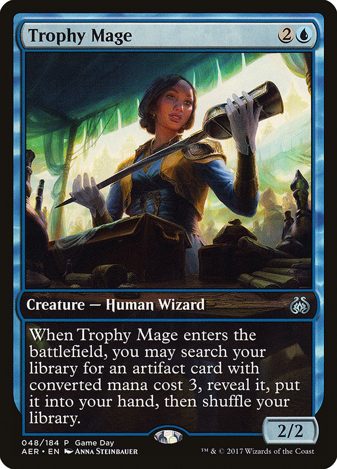 Trophy Mage (Game Day) [Aether Revolt Promos] | Exor Games New Glasgow