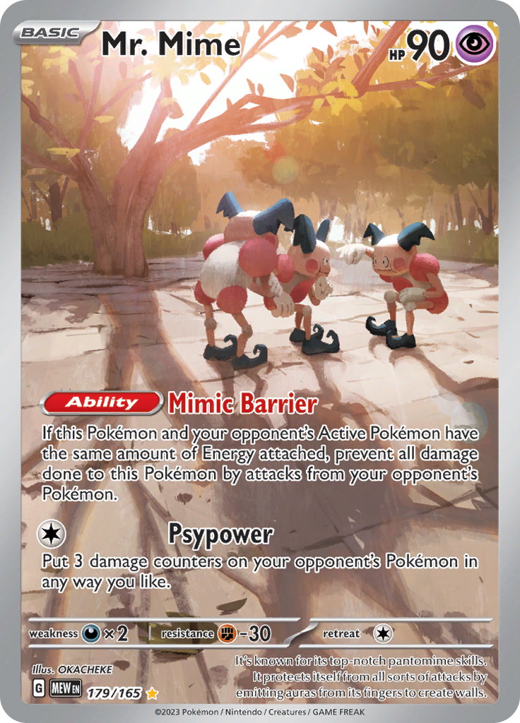 Mr. Mime (179/165) [Scarlet & Violet 151] | Exor Games New Glasgow