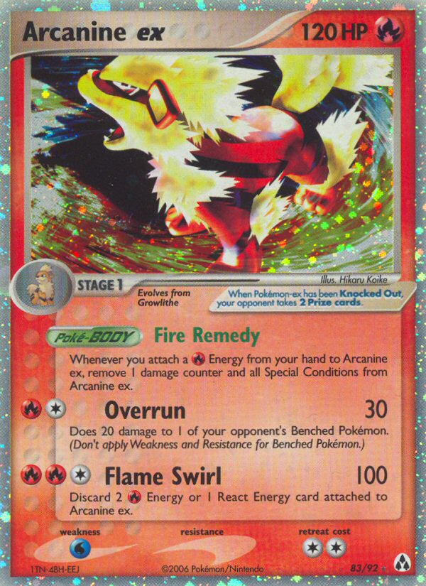 Arcanine ex (83/92) [EX: Legend Maker] | Exor Games New Glasgow
