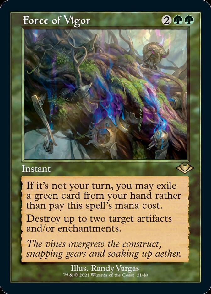 Force of Vigor (Retro) [Modern Horizons] | Exor Games New Glasgow