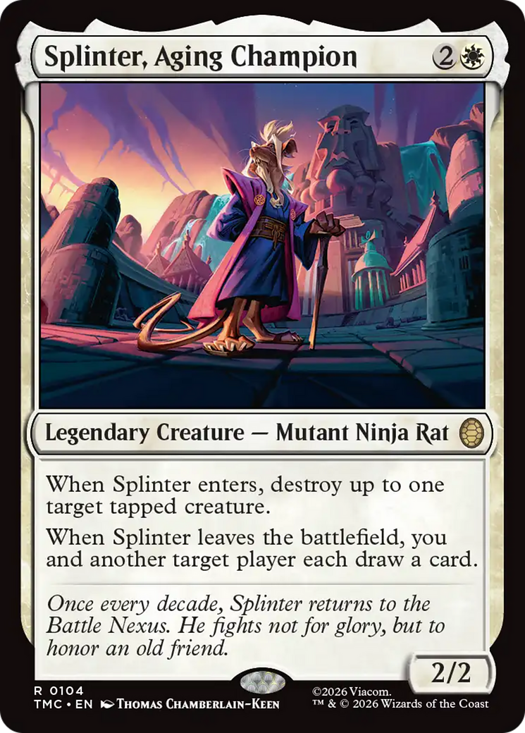Splinter, Aging Champion [Teenage Mutant Ninja Turtles Commander] | Exor Games New Glasgow