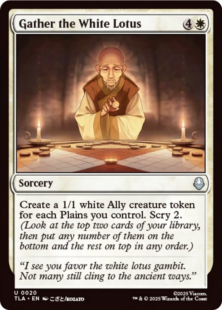 Gather the White Lotus [Avatar: The Last Airbender] | Exor Games New Glasgow