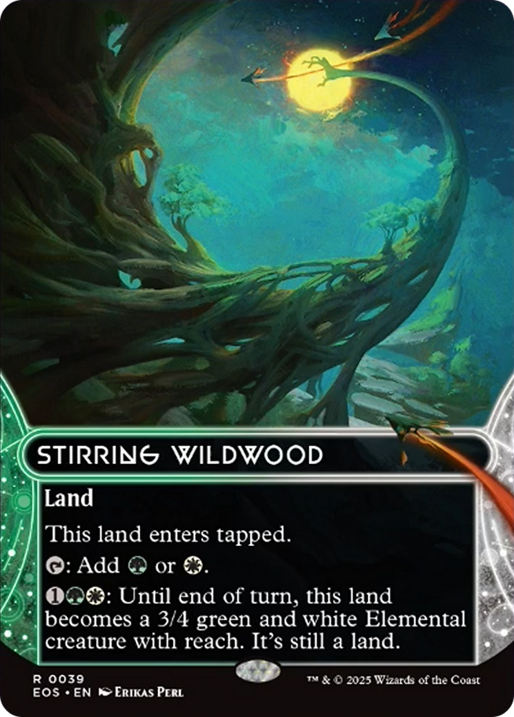 Stirring Wildwood (0039) (Borderless) [Edge of Eternities: Stellar Sights] | Exor Games New Glasgow
